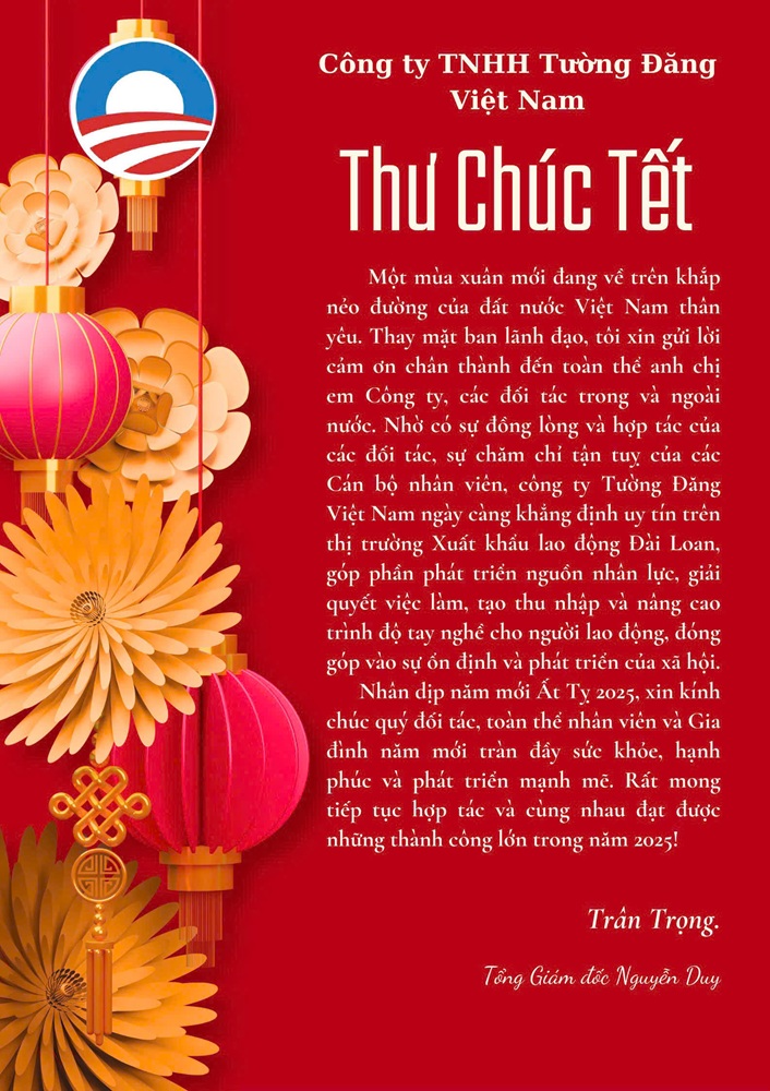 THƯ CHÚC TẾT